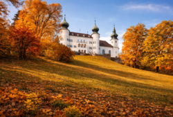 Herbststimmung im Schlosspark von Schloss Artstetten in Niederösterreich